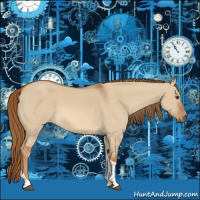 Horse Color:Red Dun Tobiano Rabicano