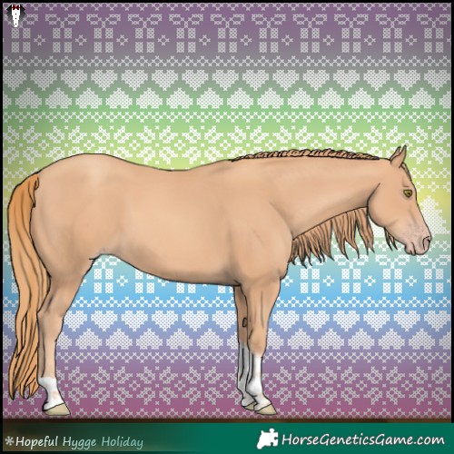 Horse Color:Gold Champagne Tobiano Rabicano