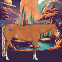 Horse Color:Painted Silver Bay Sabino 