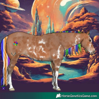 Horse Color:Painted Silver Bay Sabino 