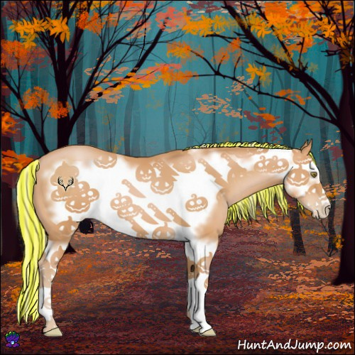 Horse Color:Painted Silver Bay Pearl Splash Frame