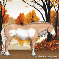 Horse Color:Silver Amber Champagne Frame 