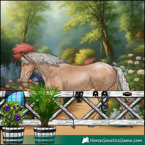 Horse Color:Silver Black Pearl 