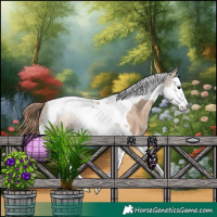 Horse Color:Grullo Pearl Splash Tobiano 