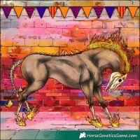 Horse Color:Red Roan 
