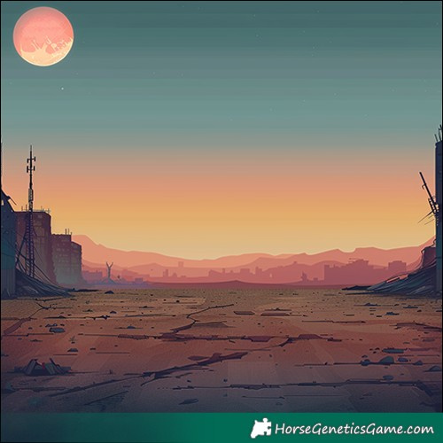 Horse Color:Void Watercolor Bay Ice Onyx Splash Tobiano Rabicano 