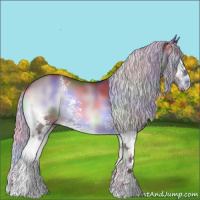 Horse Color:Nacre White Spotted Chocolate Silver Brown Chinchilla Onyx 