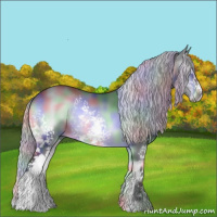 Horse Color:Nacre White Spotted Silver Brown Chinchilla Onyx 