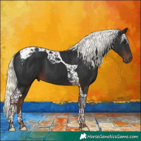 Horse Color:Liver Chestnut Mushroom Tobiano 
