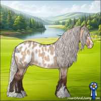 Horse Color:Silver Brown Dun Sabino Near Leopard 