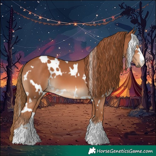 Horse Color:White Spotted Chestnut 