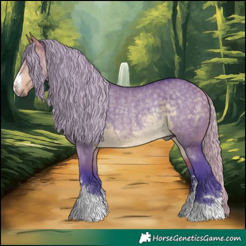 Horse Color:Watercolor Silver Buckskin Dun Rabicano