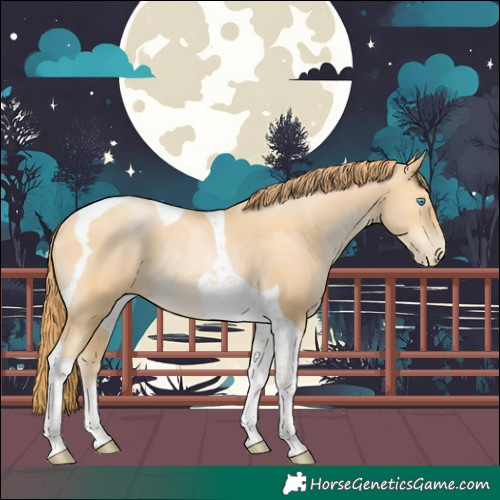 Horse Color:Buckskin Pearl Tobiano Rabicano