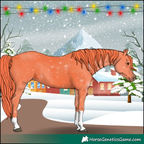 Horse Color:Watercolor Liver Chestnut Tobiano 