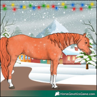 Horse Color:Watercolor Liver Chestnut Tobiano