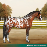 Horse Color:Brown Appaloosa 