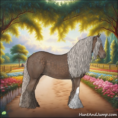 Horse Color:Silver Black 