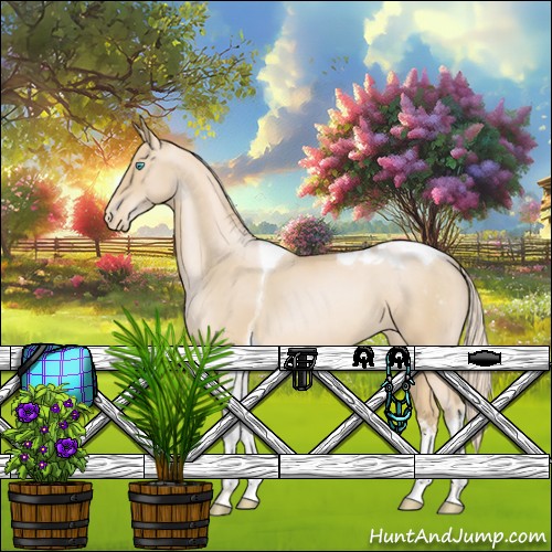 Horse Color:Palomino Pearl Sabino Tobiano Varnish