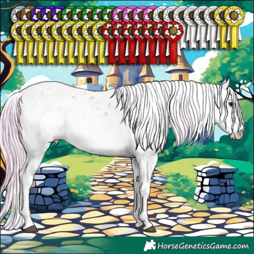 Horse Color:Watercolor Plaid  Silver Brown Onyx Sabino 