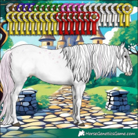 Horse Color:Watercolor Plaid Silver Brown Onyx Sabino