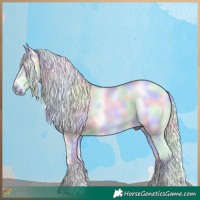 Horse Color:Nacre White Spotted Liver Red Onyx Chinchilla 