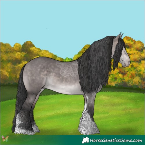 Horse Color:Platinum Bay Dun Tobiano