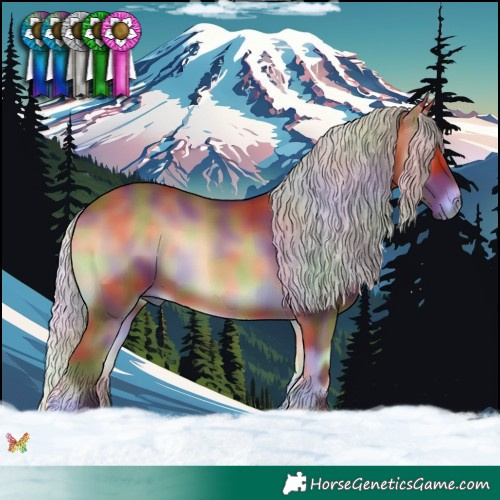 Horse Color:Nacre Silver Bay Onyx 
