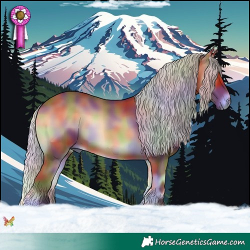 Horse Color:Nacre Silver Bay Onyx 