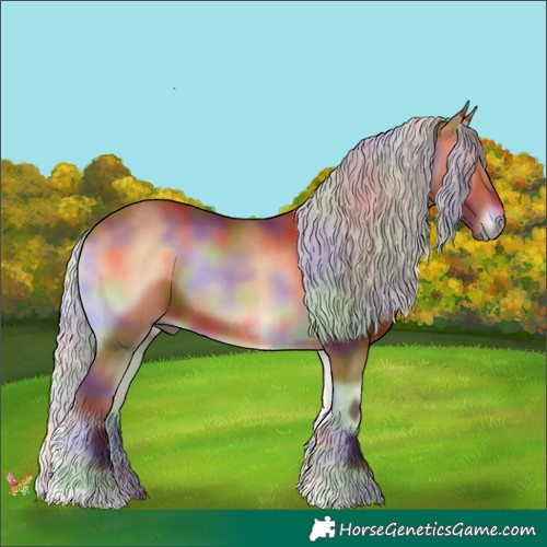 Horse Color:Nacre Silver Bay Onyx 