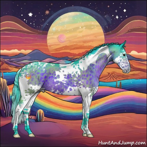 Horse Color:Watercolor Brown Splash Tobiano 
