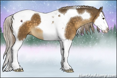 Horse Color:Chocolate Palomino Splash Tobiano