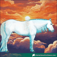 Horse Color:Gray Thunderstruck Palomino Roan