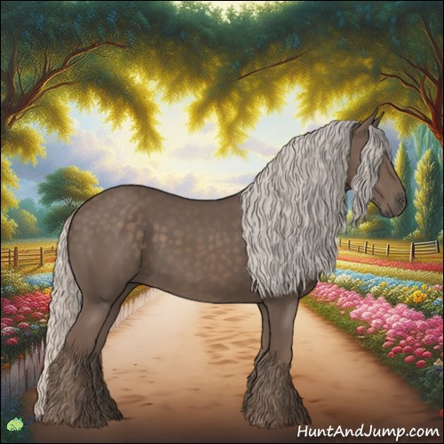 Horse Color:Silver Black 