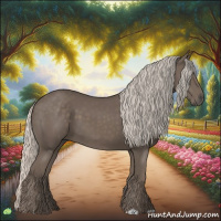Horse Color:Silver Black 