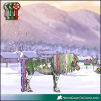 Horse Color:Painted White Spotted Silver Brown Ice 