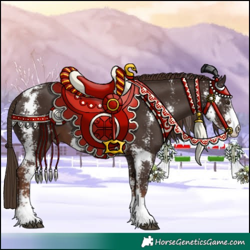 Horse Color:Liver Chestnut Sabino