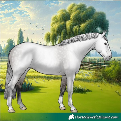 Horse Color:Gray Grullo Rabicano 