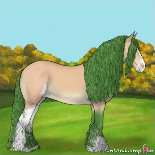 Horse Color:Watercolor Buckskin Sabino 