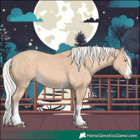 Horse Color:Silver Perlino 