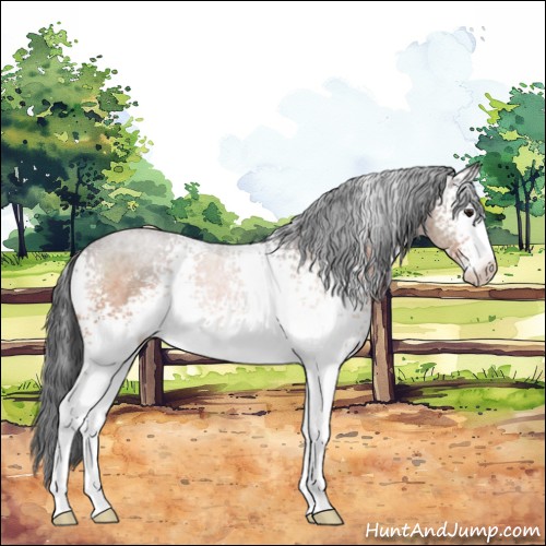 Horse Color:White Spotted Brown Sabino