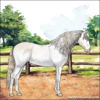 Horse Color:White Spotted Perlino 