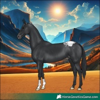Horse Color:Black Snowcap