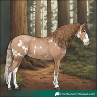 Horse Color:White Spotted Black Pearl Splash
