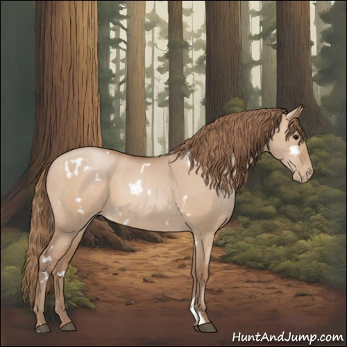 Horse Color:White Spotted Grullo Pearl 