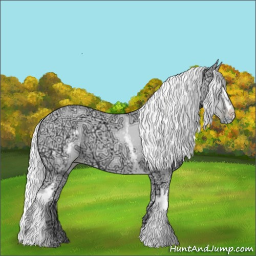 Horse Color:White Spotted Chocolate Silver Smoky Black Chinchilla Ice Pearl 