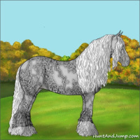 Horse Color:Silver Smoky Black Chinchilla Ice Pearl 