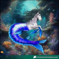 Horse Color:Watercolor White Spotted Bay Dun 