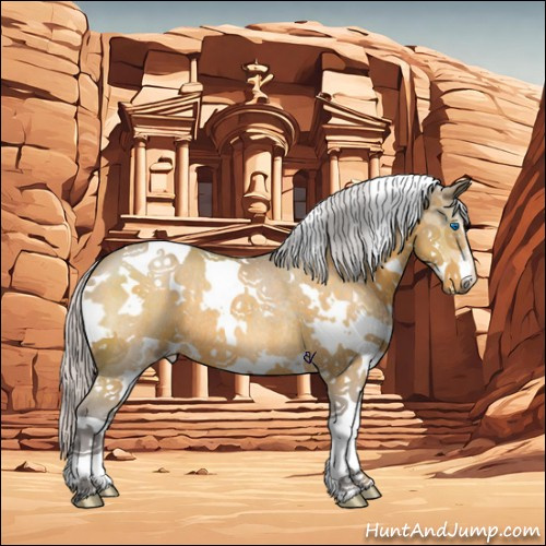 Horse Color:Watercolor White Spotted Silver Brown Splash Rabicano 