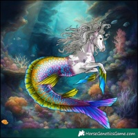 Horse Color:Watercolor White Spotted Silver Brown Dun Splash