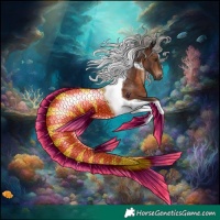 Horse Color:Silver Brown Tobiano 